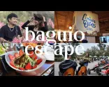 What We Ate &amp; Where We Went in Baguio + Atok ❄️ | Food Trips, Cafés &amp; Cold Weather | 3D2N Cozy Vlog