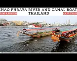 Il fiume Chao Phraya e i battelli sui canali di Bangkok, Thailandia