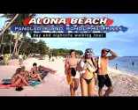 🐵 [HD #BOHOL 🇵🇭] PLÁŽ ALONA: Procházka po pláži ve dne i v noci v ráji Panglao, Bohol