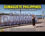 Tour a piedi di Rizal Boulevard a Dumaguete, Filippine | La città delle persone gentili [4K]