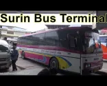 Rundgang durch den Busbahnhof Surin.