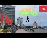 Tour a piedi a Nha Trang, Vietnam 🇻🇳 Spiaggia di Tran Phu | 4K
