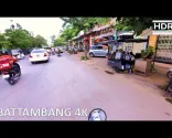 Tour a piedi di Battambang Cambogia in 4K | Vita di strada e passeggiata in città HDR