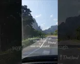 在泰國南部地區素叻他尼前往考索村的公路旅行