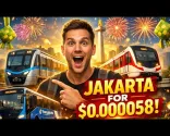 ഞാൻ വെറും $0.000058-ന് ജക്കാർത്ത മുഴുവൻ യാത്ര ചെയ്തു! (ലോകത്തിലെ ഏറ്റവും വിലകുറഞ്ഞ ഗതാഗതം)