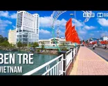 Град Бен Тре, Делта Меконга - 🇻🇳 Вијетнам [4K HDR] Пеšačka тура