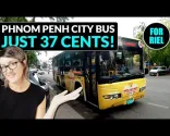 Prendere l'autobus urbano a Phnom Penh, Cambogia! Percorsi, tariffe, orari! #forriel