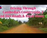 Guida attraverso la campagna della Cambogia, strade di terra rossa e panorami rurali 🇰🇭🌿