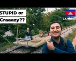 Treno di bambù di Battambang da $5 (Cos'è questo!! 🚂) | Vlog di viaggio a Battambang, Cambogia