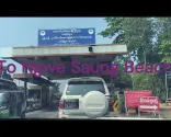 Cesta na pláž Ngwe Saung, Pathein, Myanmar