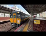 Matsue，Japonya——Super Oki特快列车抵达Matsue站
