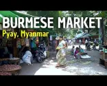 MYARMARSKÝ TRH V PYAY, MYANMAR. SRDCE MYANMARU
