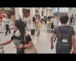 Procházka po železniční stanici Hankou ve Wuhanu v Číně