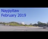 Lái xe qua thành phố Naypyidaw năm 2019. Myanma Naypyidaw. Birmanie thủ đô Naypyidaw