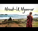 MRAUK U KINGDOM TEMPLES, MYANMAR / BIRDS EYE VIEW / DRONE 4K